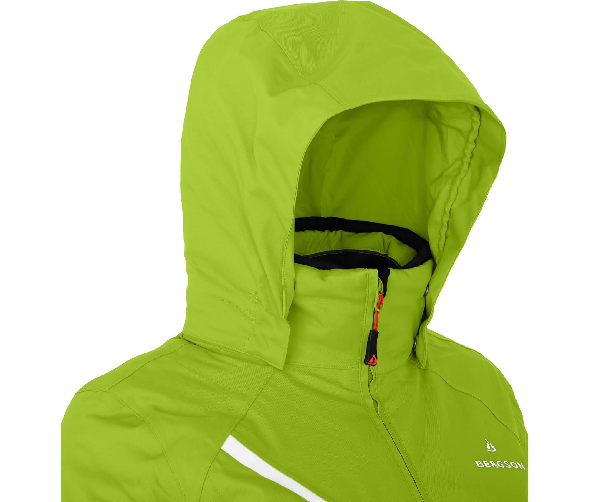 Bergson DESTINY | Skijacke, wattiert, 12000 & lime Outdoorbekleidung Sehr mm --> Damen - grün Wassersäule gute