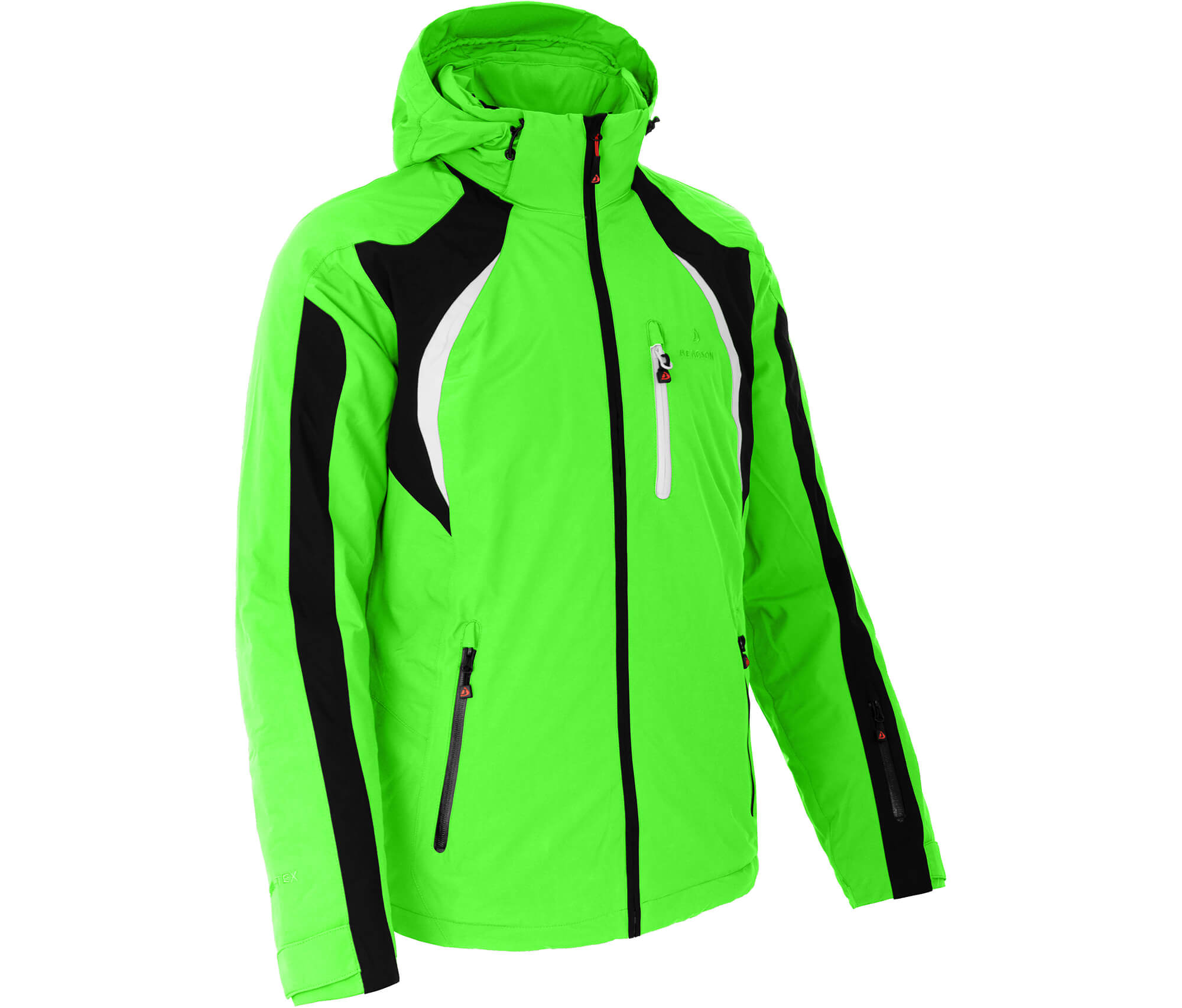 LOKKA Bergson Skijacke, mm | Herren Sehr --> wattiert, grün gute Outdoorbekleidung Gecko Wassersäule & 20000 -