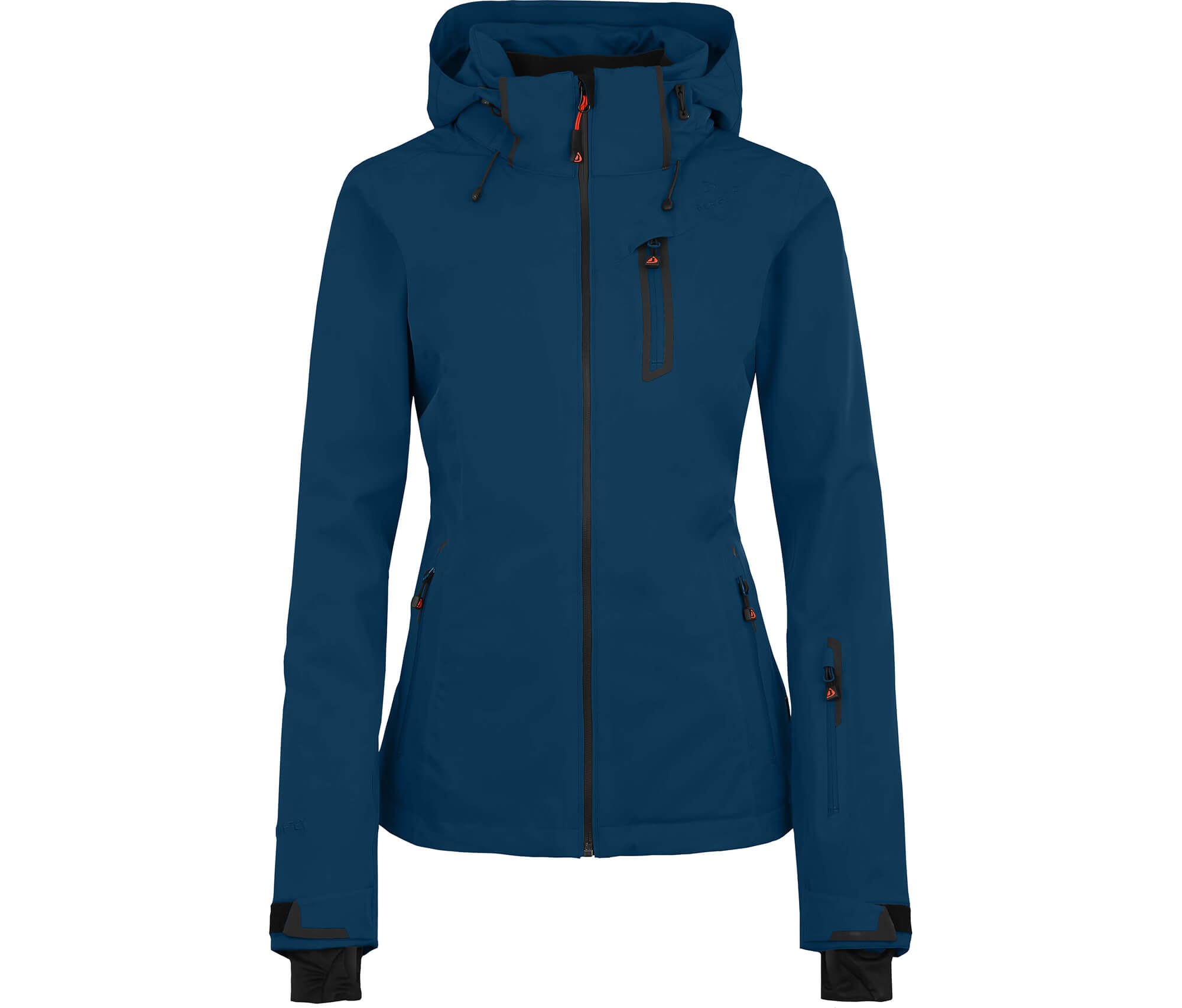 Bergson NICE dunkel --> Outdoorbekleidung unwattiert, Damen Skijacke, gute blau Wassersäule - 20000 Sehr & light | mm